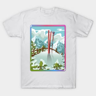 Ski landscape T-Shirt